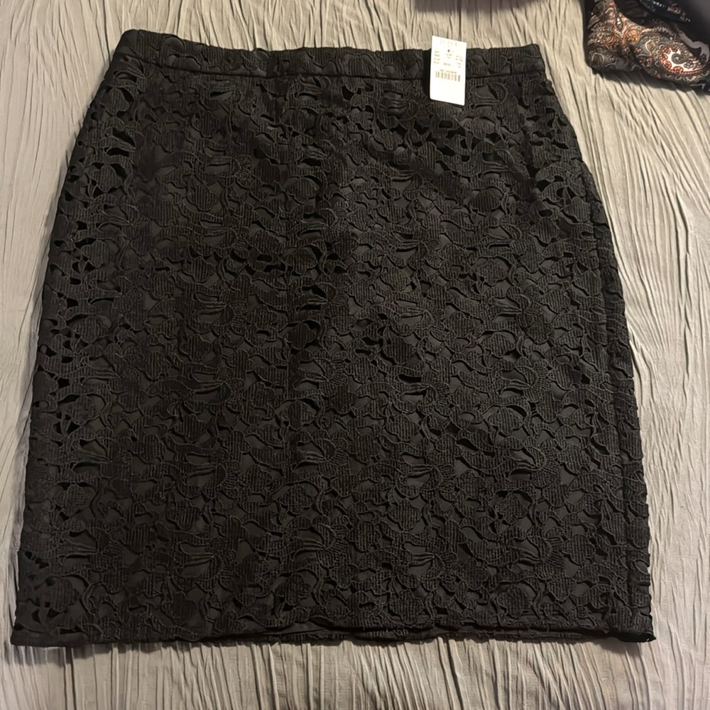 Gorgeous black lace skirt from J.Crew